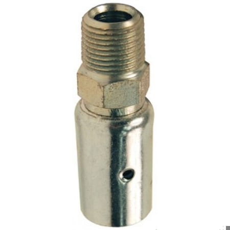 Dixon Holedall Uni-Range Male Coupling, 1/4 ID x 34/64 to 38/64 OD in Nominal, MNPT End Style, Carbon Ste 4P1